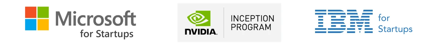 Microsoft for Startups, NVIDIA Inception, IBM for Startups